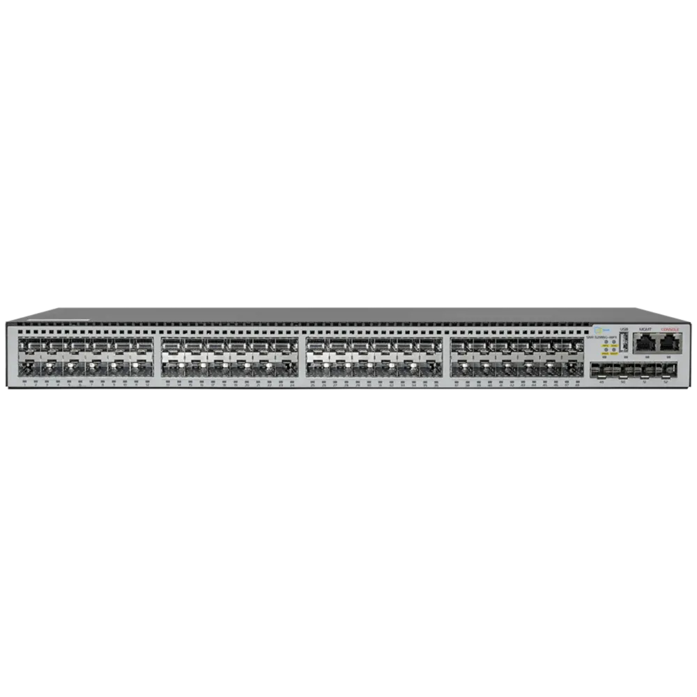 SNR SNR-S2995G-48FX-DC Управляемый коммутатор уровня 3, 48 портов 100/1000Base-X SFP, 4 порта 1/10G SFP+, встроенный БП ~220V AC, RPS 48-60V DC