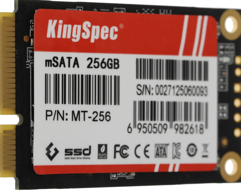 Накопитель SSD Kingspec mSATA 256Gb MT-256 MT Series mSATA