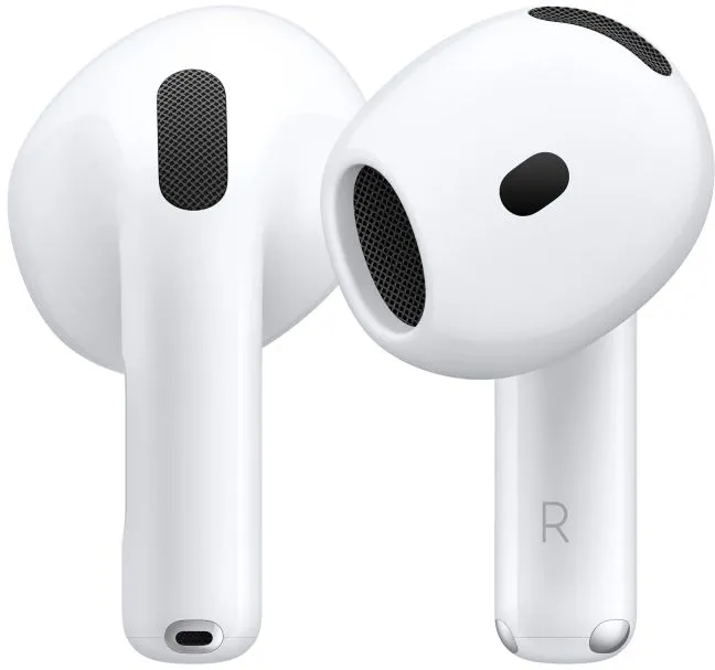 Гарнитура вкладыши Apple AirPods 4 A3050,A3053,A3058 белый беспроводные bluetooth в ушной раковине (MXP63LL/A)