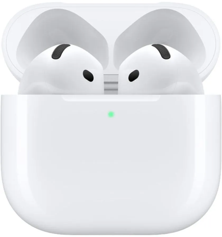 Гарнитура вкладыши Apple AirPods 4 A3050,A3053,A3058 белый беспроводные bluetooth в ушной раковине (MXP63LL/A)