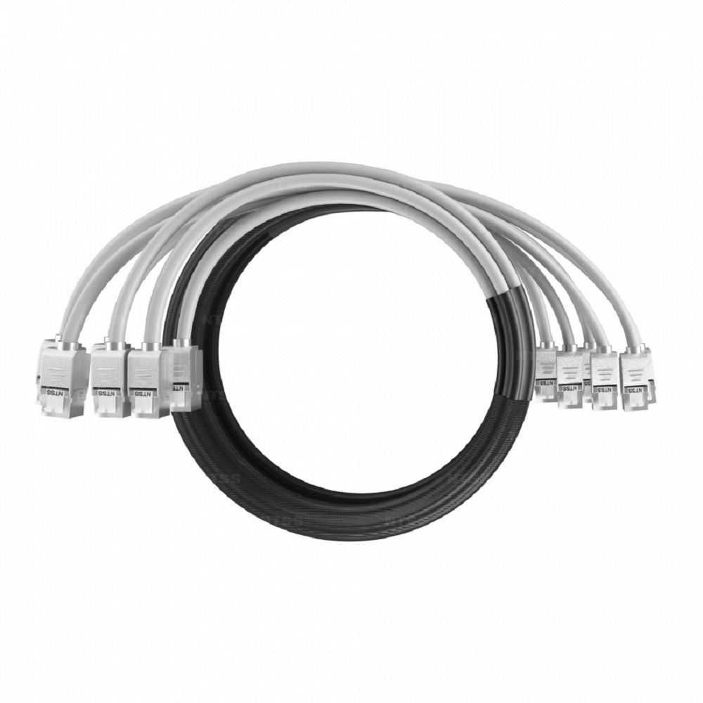 NTSS Кабельная сборка NTSS PREMIUM 6pc, FTP CAT6, оконцована разъемами KEYSTONE RJ45 FTP CAT6, заделка в чулке, вывод 0.6м, длина 2м, LSZH, серый NTSS-PC-PM-6-FTP-RJ45KJ-6-S-0.6-2.0-LSZH-GY