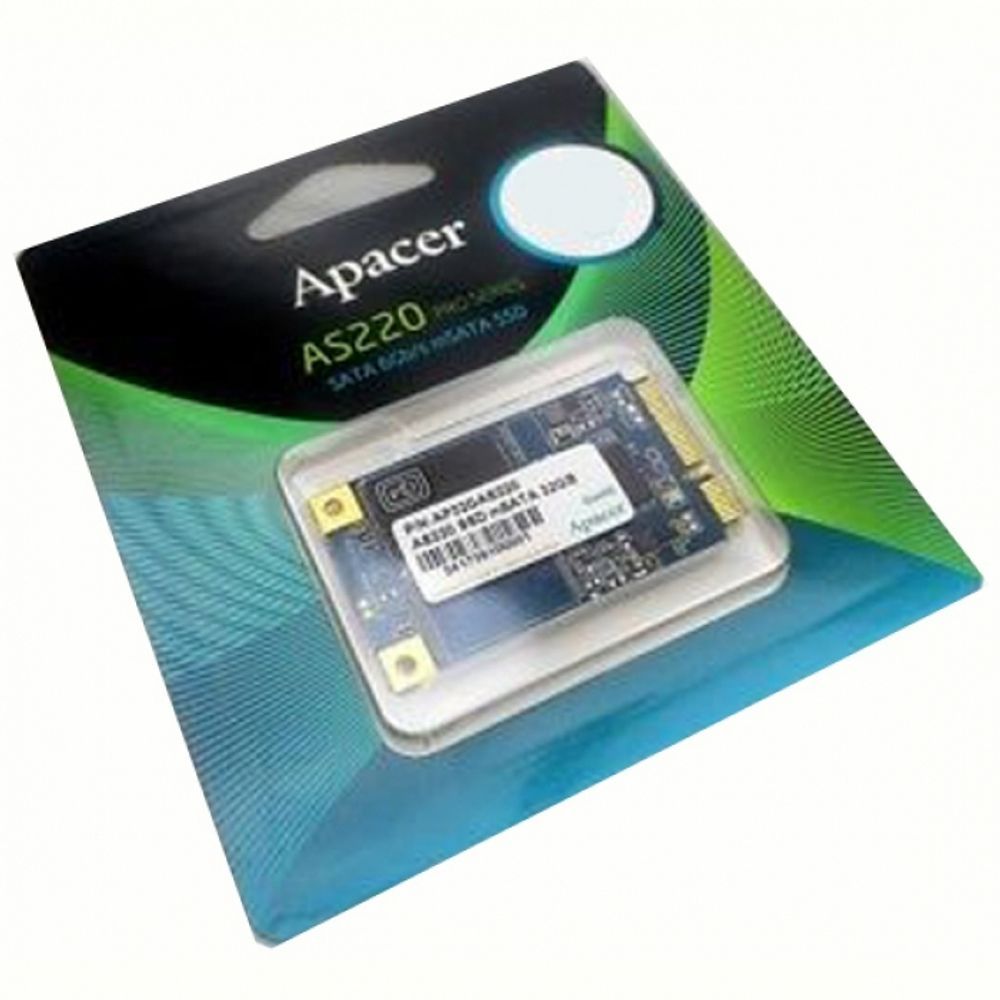 Твердотельный накопитель SSD Apacer AST220 AP120GAST220-1  mSATA 120GB Client SATA 6Gb/s, 500/470, IOPS 65/82K, MTBF 1.5M, 3D  TLC, 32MB, 70TBW, 0.532DWPD, RTL (914460)