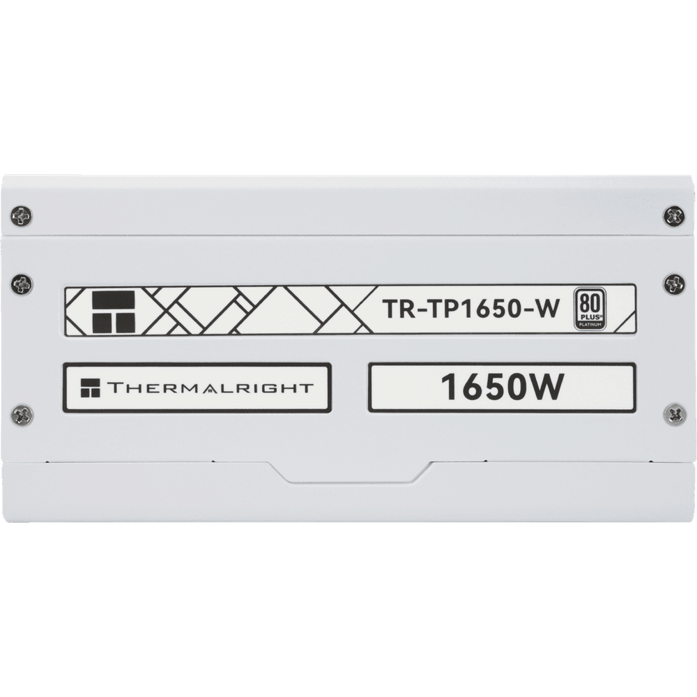 Блок питания 1650W/ Power Supply Thermalright, 1650W 80+ Platinum (ATX, 3.0, PCIe 5.0, Full modular, 1x24(20+4)pin 600mm, 4xCPU 8(4+4)pin, 9xPCIe*2 8(6+2)pin, 2x12VHPWR PCIe 5.0 12+4pin 650mm, 14xSATA, 5xMOLEX4pin, Active, 140x140mm, 170x150x86mm, OPP, OV
