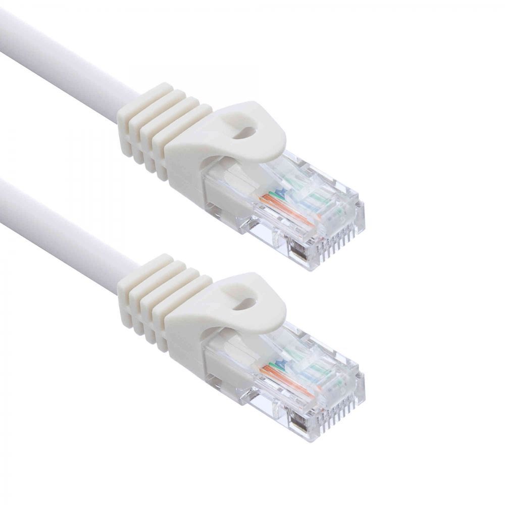 Патч-корд ACD-LPU5C-2DW Cat5e UTP 24AWG 4Pair, 7/0.18мм CU Белый, 0.2м, (741708)