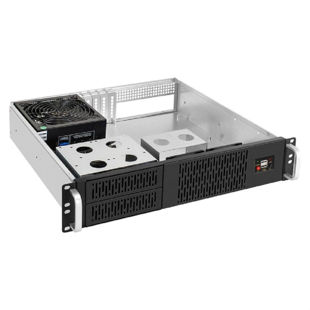 Exegate EX297166RUS Серверный корпус ExeGate Pro 2U400-02 <RM 19", высота 2U, глубина 400, БП 900RADS, USB>