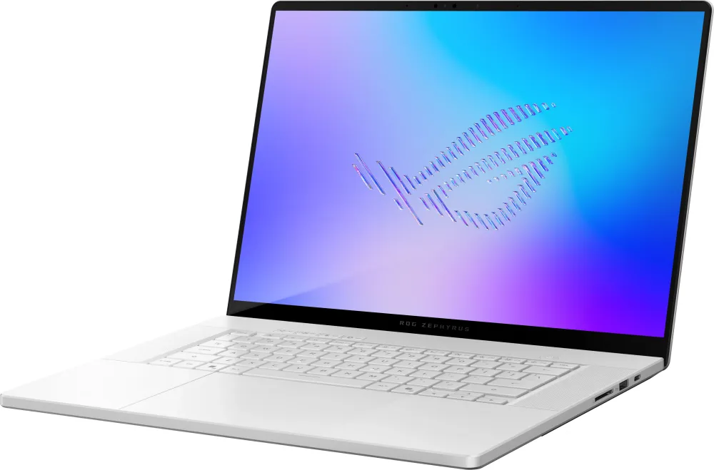 Ноутбук Asus ROG Zephyrus G16 GU606AW-TB032W Core Ultra 9 386H 32Gb SSD1Tb NVIDIA GeForce RTX5080 16Gb 16" OLED 2.5K (2560x1600) Windows 11 Home white WiFi BT Cam Bag (90NR0PG1-M001C0)
