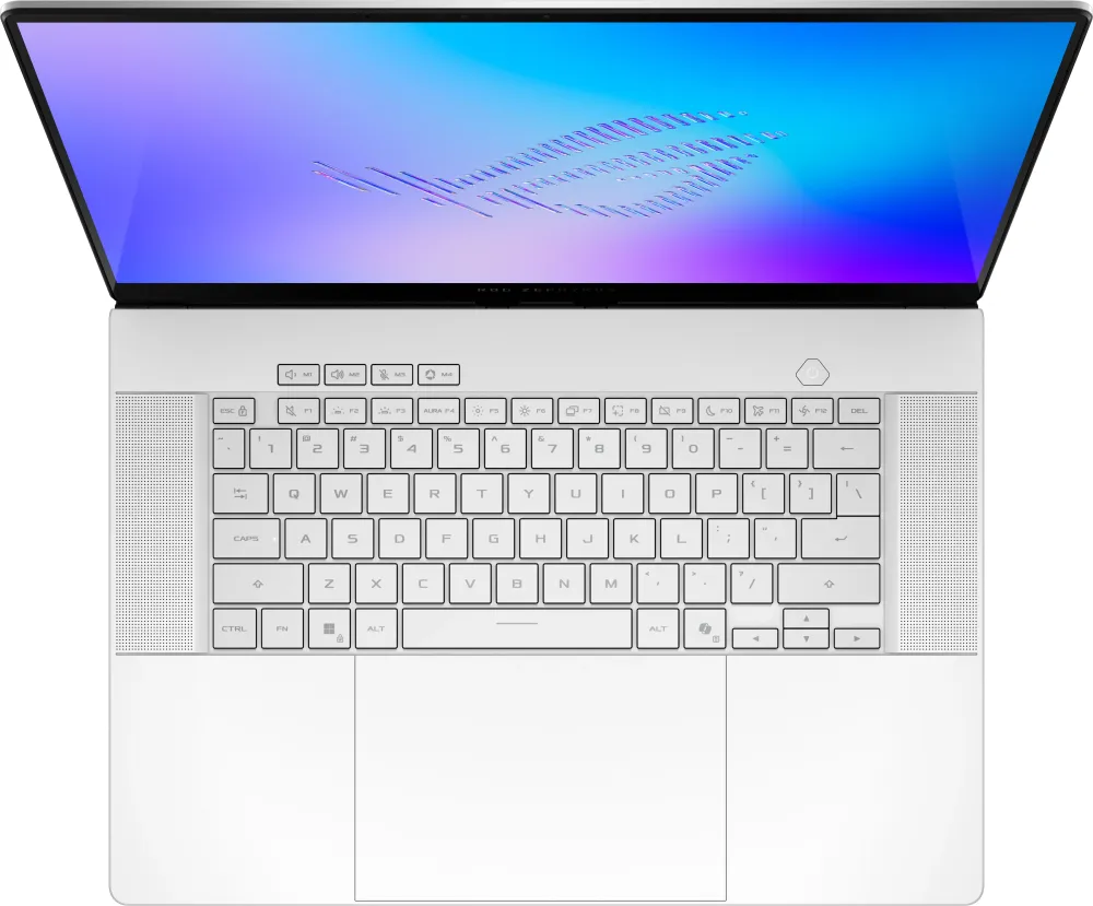 Ноутбук Asus ROG Zephyrus G16 GU606AW-TB032W Core Ultra 9 386H 32Gb SSD1Tb NVIDIA GeForce RTX5080 16Gb 16" OLED 2.5K (2560x1600) Windows 11 Home white WiFi BT Cam Bag (90NR0PG1-M001C0)