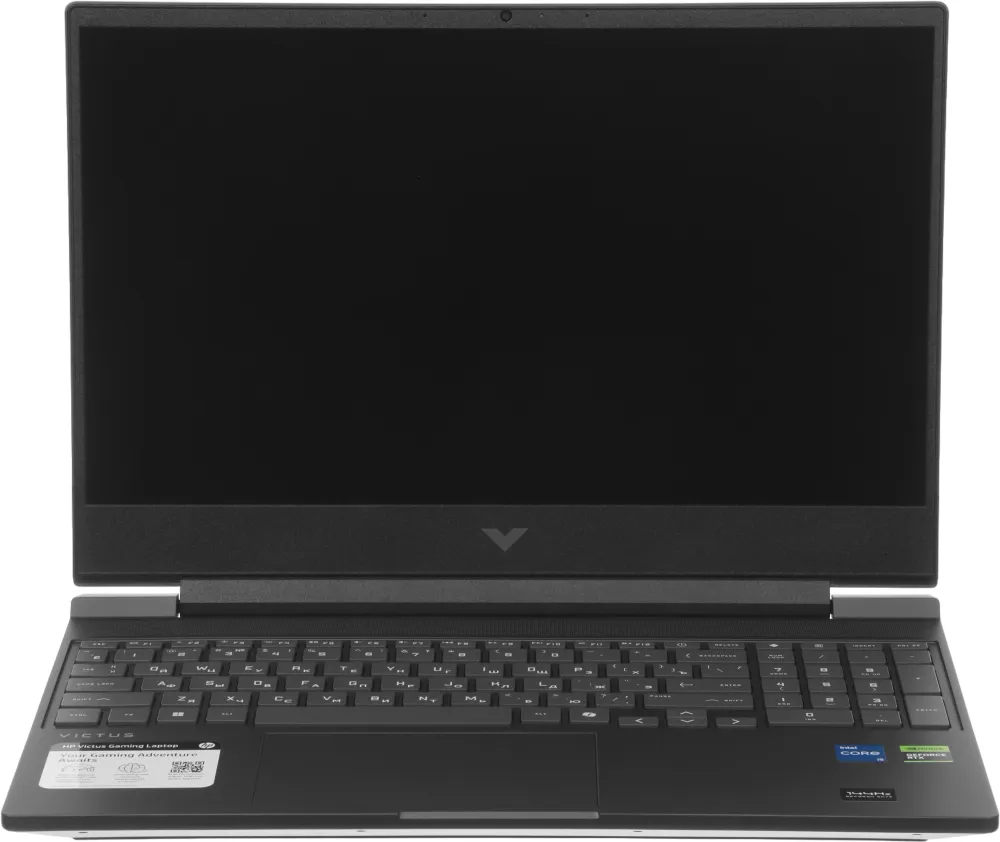 Ноутбук HP Victus 15-fa2082wm Core i5 13420H 16Gb SSD512Gb NVIDIA GeForce RTX4050 6Gb 15.6" IPS FHD (1920x1080) Windows 11 Home Multi Language silver WiFi BT Cam (B5EQ3UA)