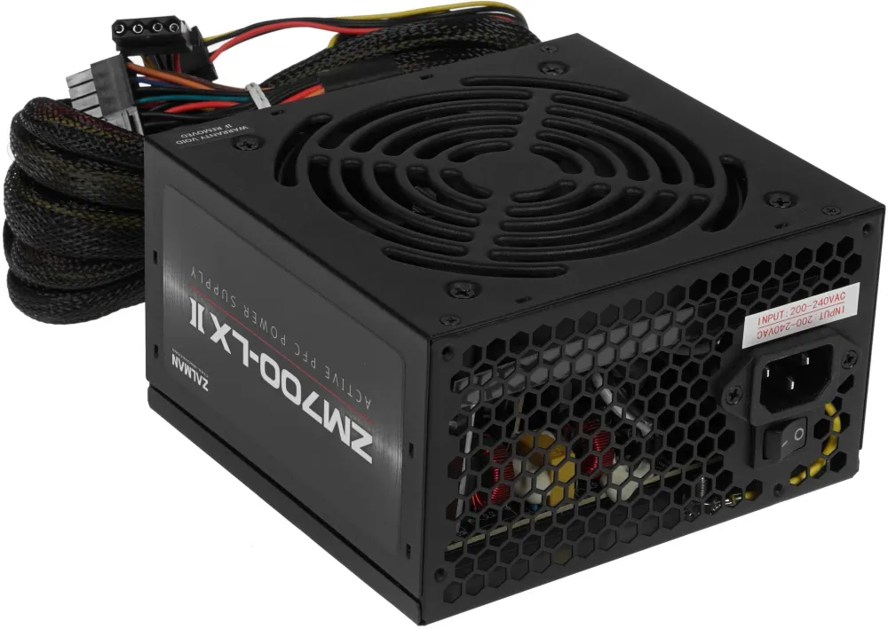 Блок питания Zalman ATX 700W ZM700-LXII (20+4pin) APFC 120mm fan 6xSATA RTL