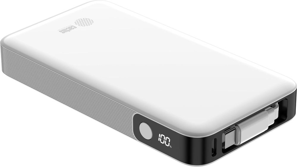 Мобильный аккумулятор Cactus CS-PBFSPA-10000 10000mAh 22.5W 4.5A 2xUSB-C белый