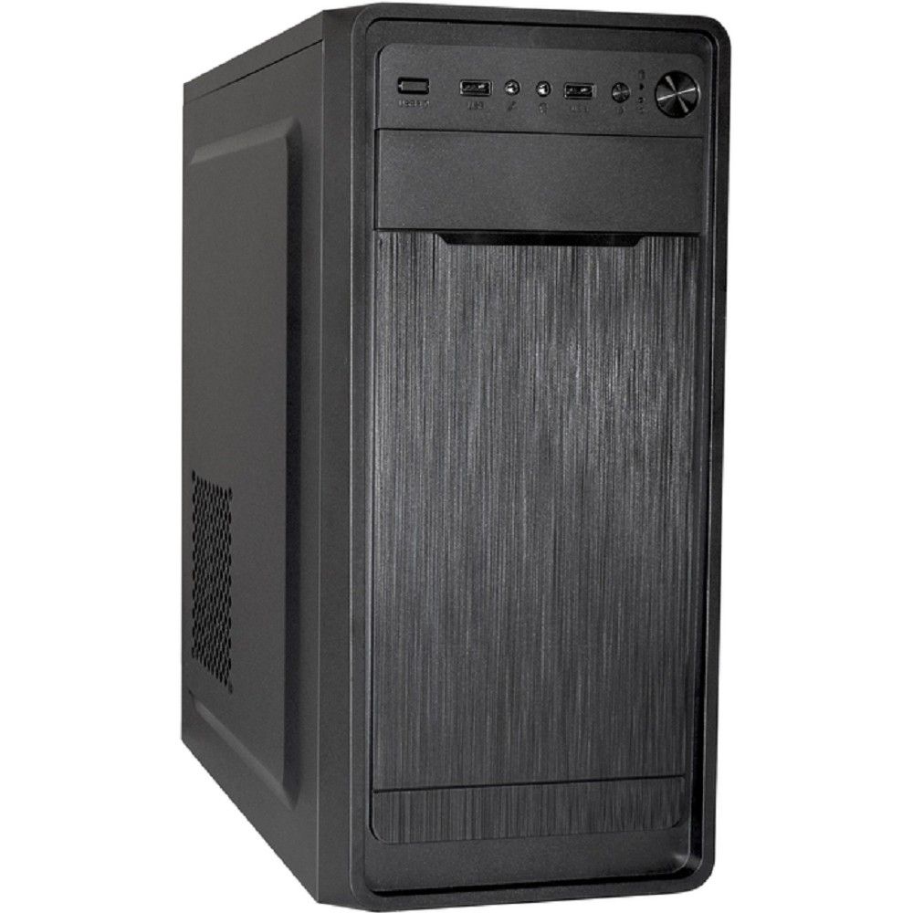 Exegate EX299353RUS Корпус Miditower ExeGate XP-332-UNS350 (ATX, БП UNS350 с вент. 12см, 2*USB, аудио, черный)