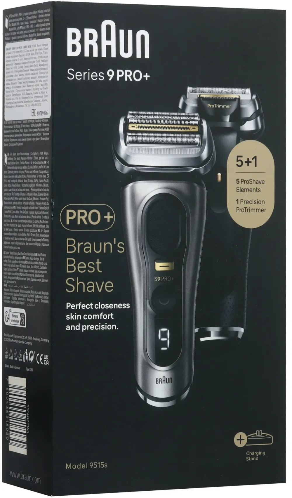 Бритва сетчатая Braun 9515s реж.эл.:5 питан.:аккум. серебристый