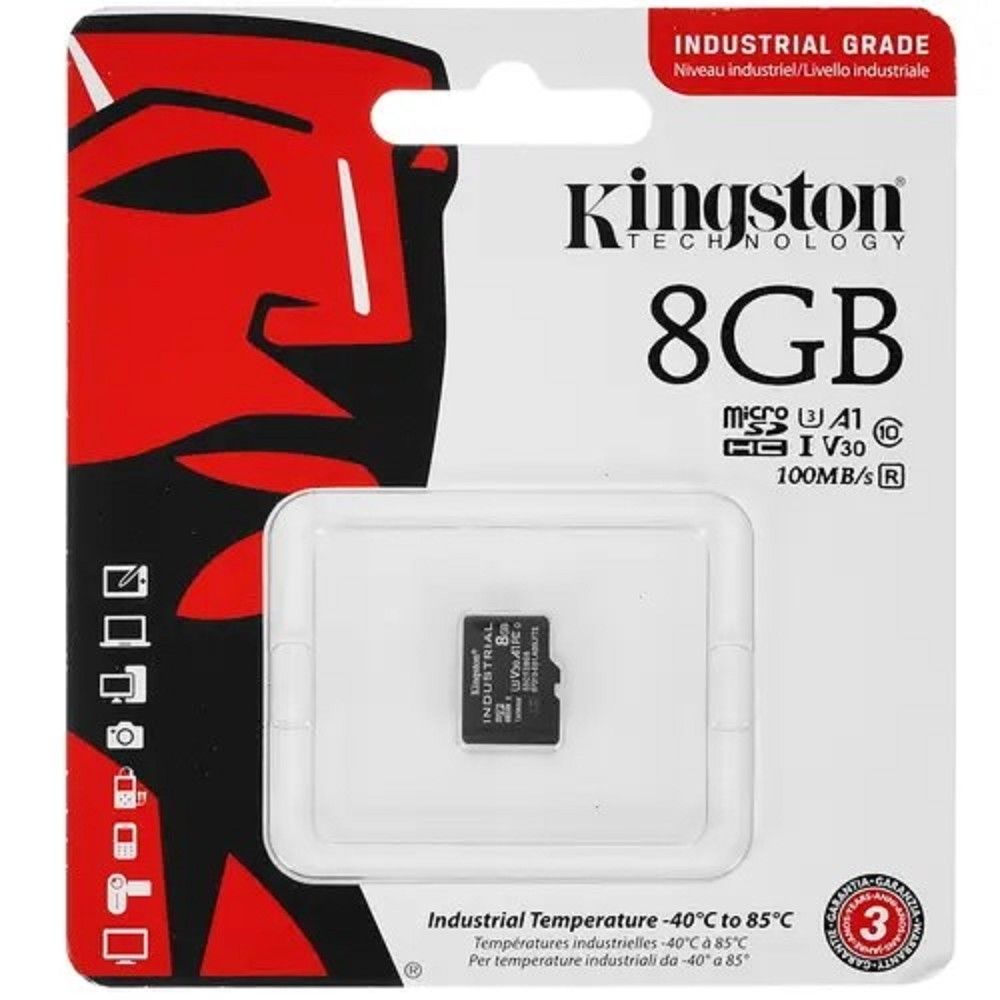 Флеш карта microSDHC 8GB Kingston SDCIT2/8GBSP Industrial w/o adapter