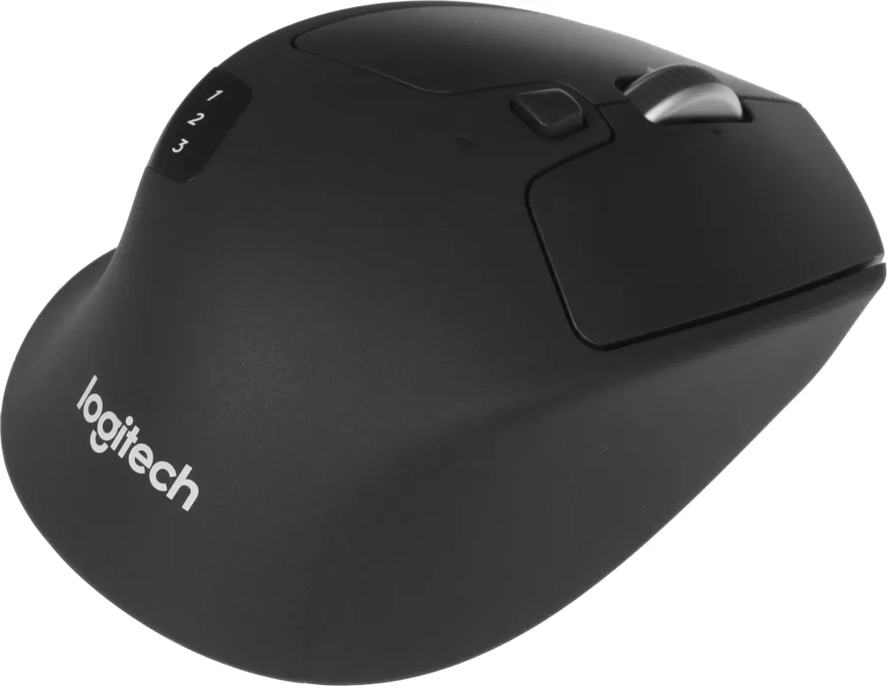 Мышь беспроводная Logitech M720 Triathlon черная, оптическая, 1000dpi, Bluetooth + 2.4GHz, USB-ресивер (Logitech Unifying®), 8 кнопок, под правую руку