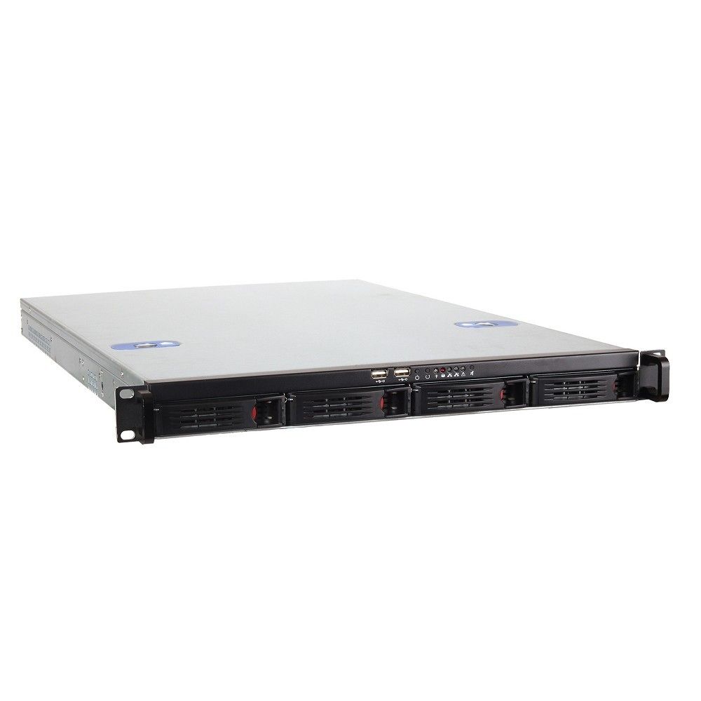 Exegate EX265519RUS Серверный корпус Exegate Pro 1U660-HS04 <RM 19",  высота 1U, глубина 660, БП 350DS, 4xHotSwap, USB>