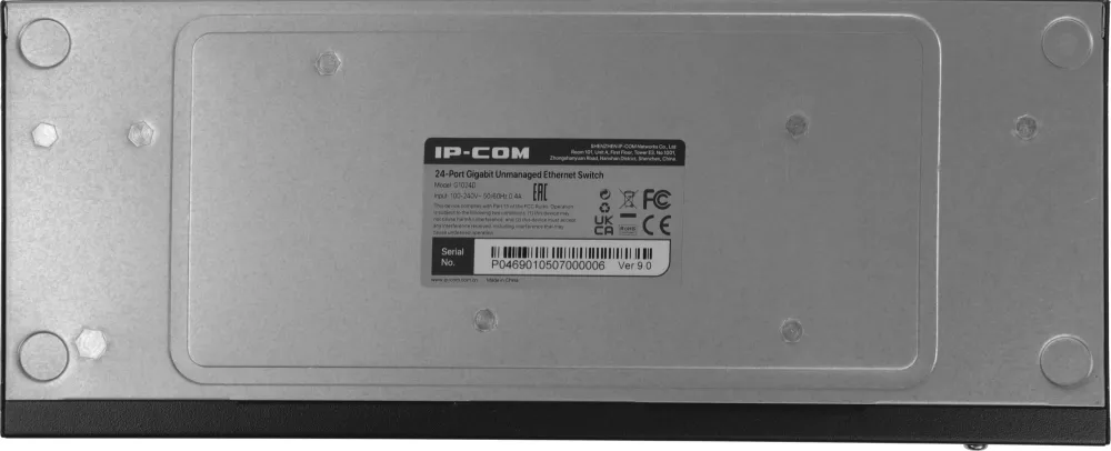 Коммутатор IP-COM G1024D Коммутатор неуправляемый, 24 порта 24x1 Гбит/с, установка в стойку, металлический корпус