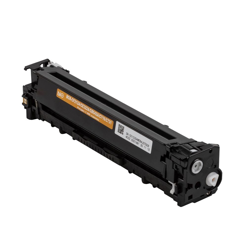 Bion CF212A/CE322A/CB542A/C716/C731 Картридж для HP {LaserJet Pro M251CM1415/1312/CP1525/1215/1515;Canon LBP5050/MF8030/8050/8080/8040/LBP-7100/7110/MF8230/8280/628/623} (1400 стр.),Желтый, с чипом