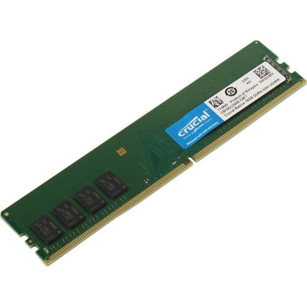 Модуль памяти Crucial 16GB DDR4 3200 UDIMM