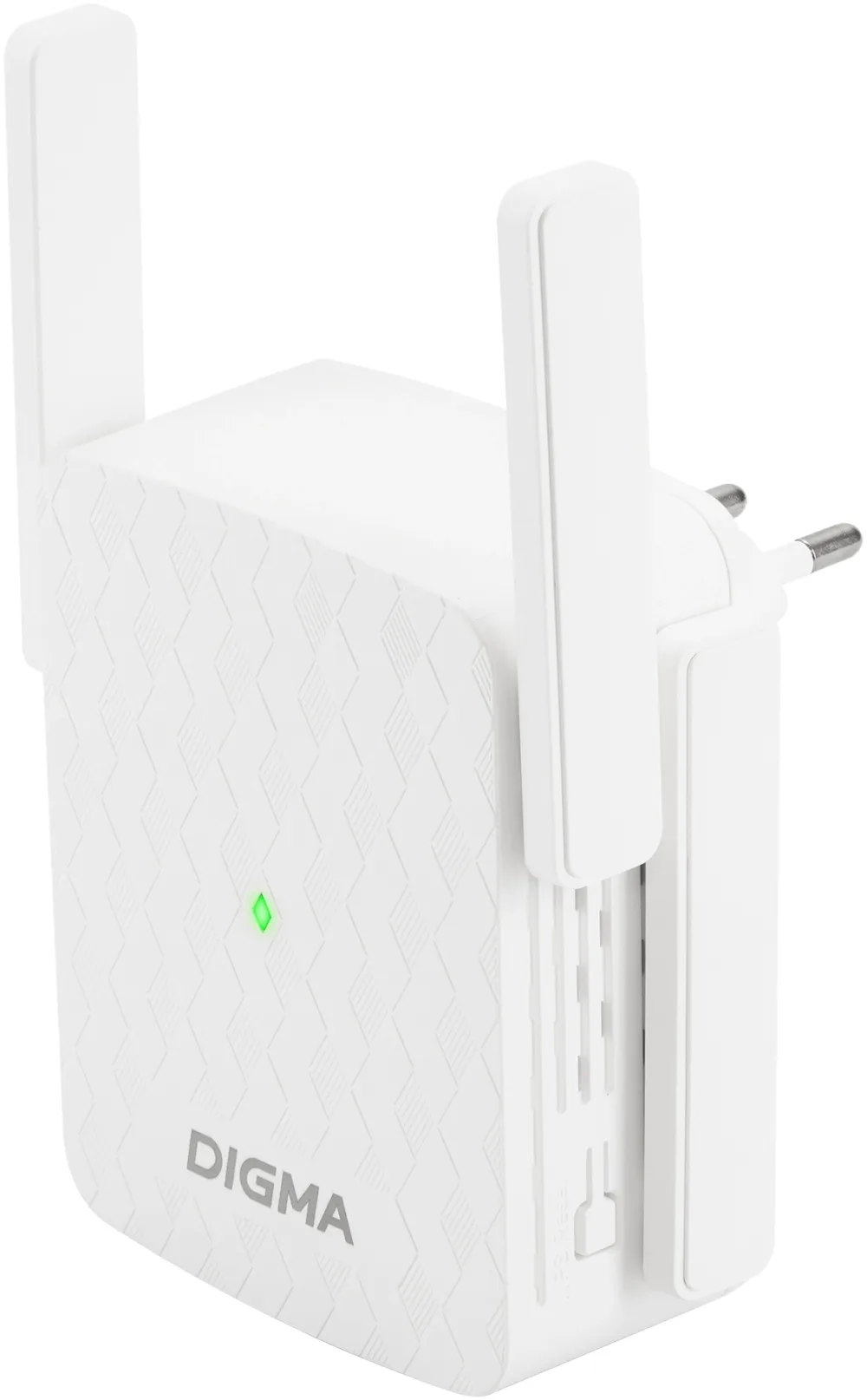 Повторитель беспроводного сигнала Digma D-WR400 AC1200 10/100BASE-TX/Wi-Fi белый