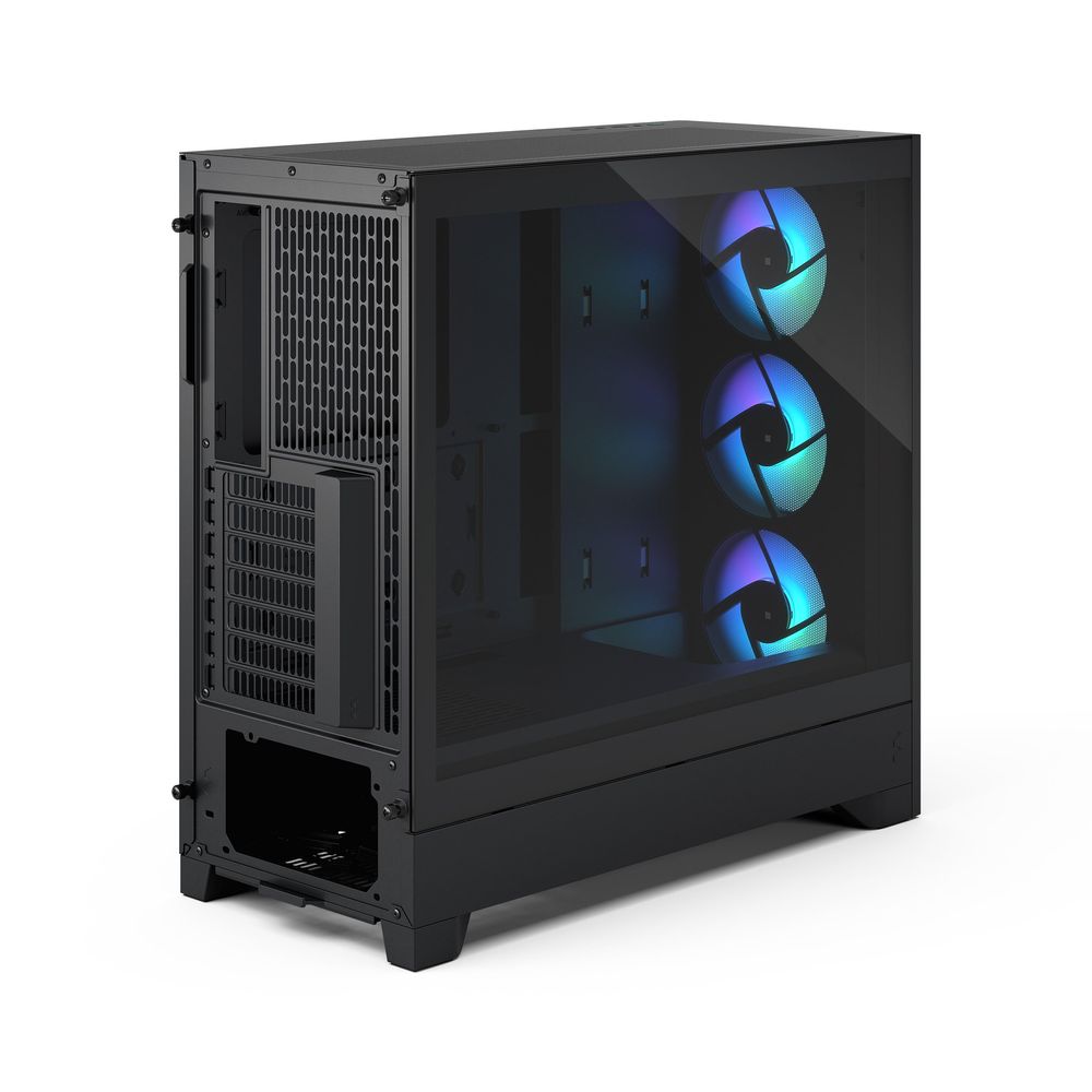 Корпус ПК без блока питания/ Case Fractal Design Pop 2 Air TG RGB, Midi-Tower, 3x120mm, 1xUSB-C + 1xUSB-A 3.2 ATX, mATX, mITX Black