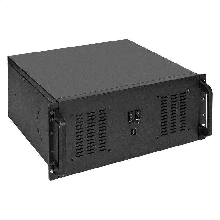 Exegate EX295897RUS Серверный корпус ExeGate Pro 4U350-02 <RM 19", высота 4U, глубина 350, БП 1200RADS, 2*USB>