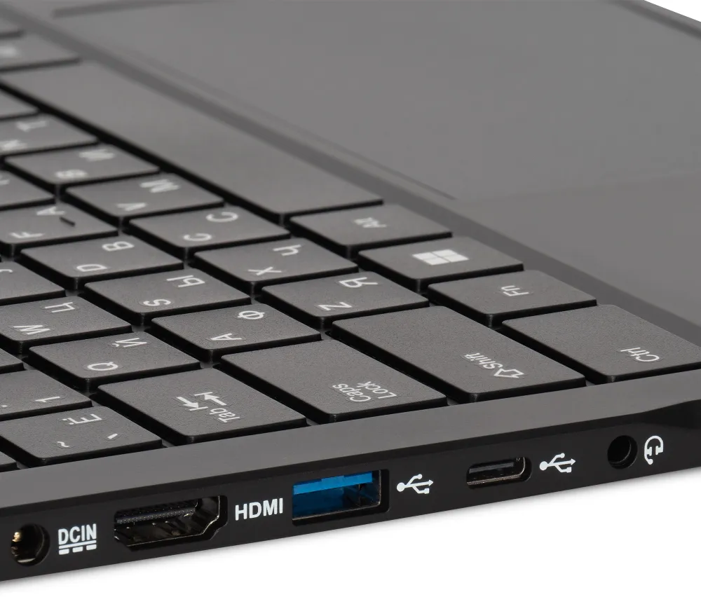 Ноутбук IRU Planio 14ING N-series N100 8Gb SSD256Gb Intel UHD Graphics 14" IPS FHD (1920x1080) FreeDOS black WiFi BT Cam 6000mAh (2058902)