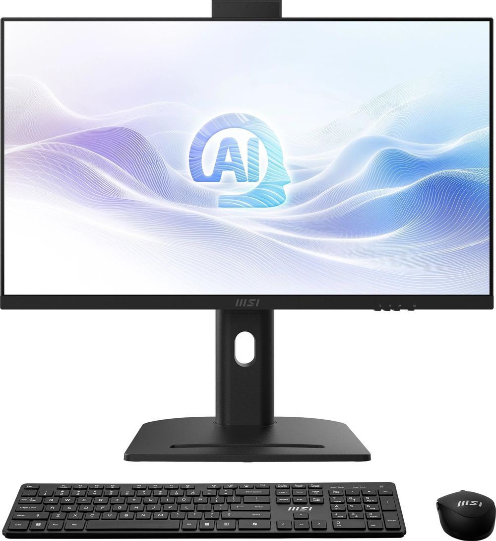 Моноблок MSI Modern AM273QP AI 1UM-089XRU 27" WQHD Core Ultra 7 155H (1.4) 16Gb SSD1Tb Graphics CR без ОС 2.5xGbitEth WiFi BT 150W клавиатура мышь Cam черный 2560x1440