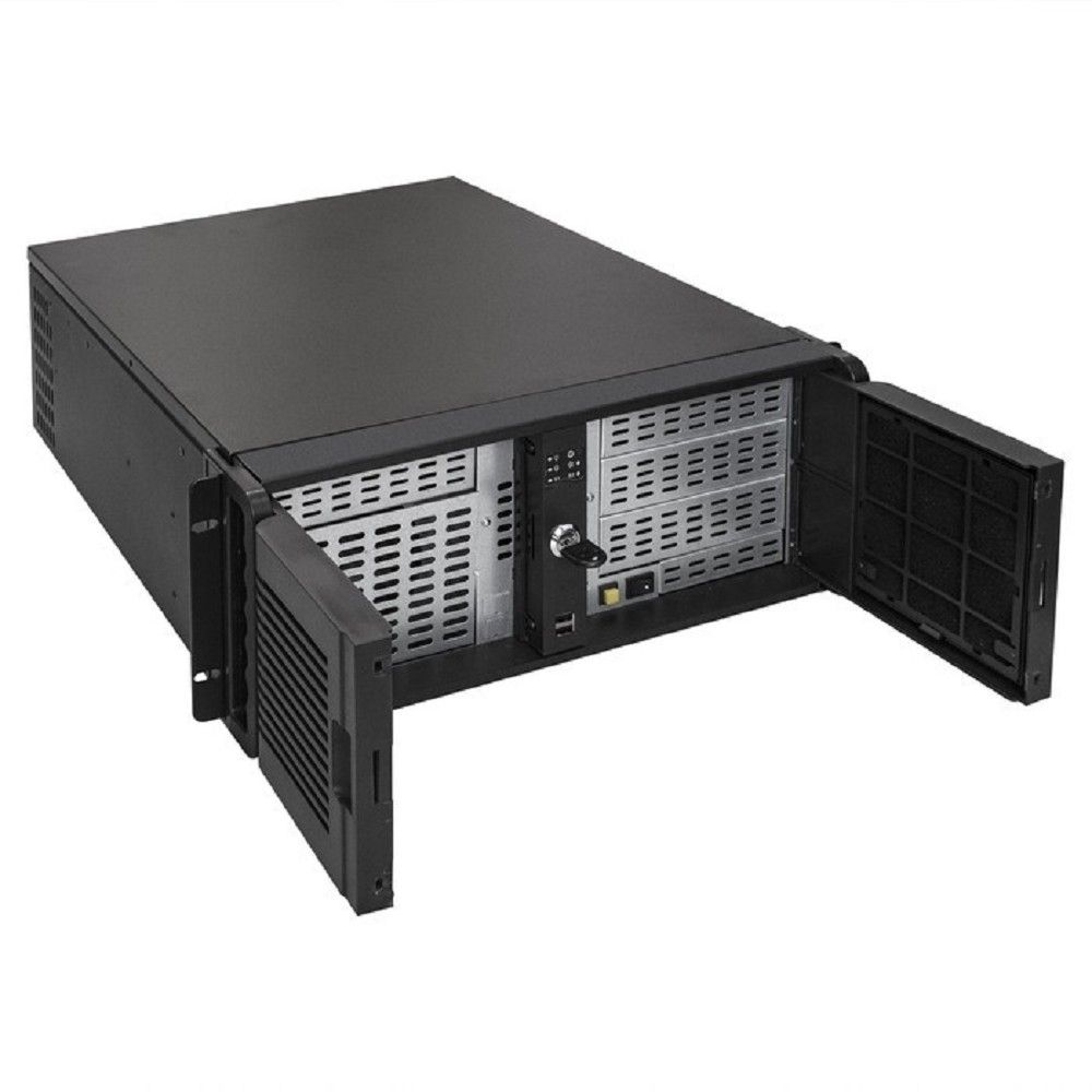 Exegate EX293569RUS Серверный корпус ExeGate Pro 4U480-15/4U4132 <RM 19", высота 4U, глубина 480, БП 1000ADS, USB>