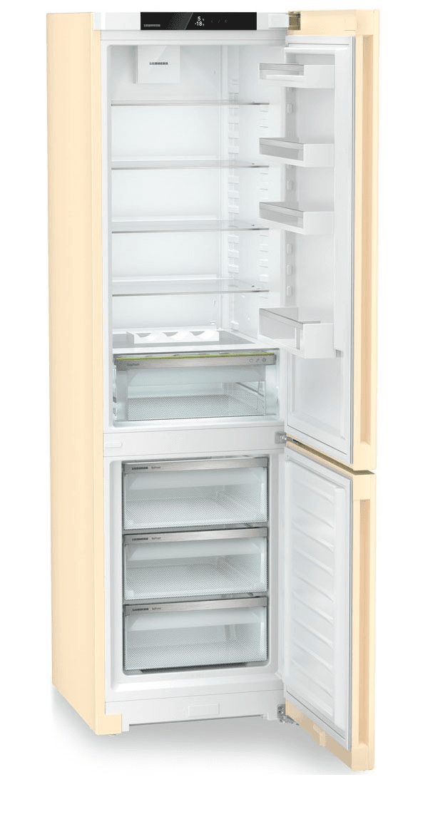 Холодильники LIEBHERR/ Pure, EasyFresh, МК NoFrost, 3 контейнера МК, в. 201,5 см, ш. 60 см, г. 67.5 см, класс ЭЭ A, внутренние ручки, бежевый цвет