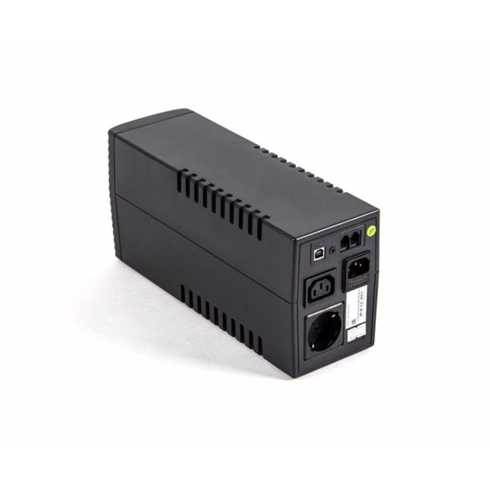 449 SKAT-UPS 600-IN-1x7 ИБП Line interactive, 220 В, 600ВА/360Вт, 1 АКБ 7Ач, вых. роз 1Schuko + 1 C13, USB, RJ11,  внутр. меандр. стабилизация напряжения, ШГВ 100х300х142, вес 4.2кг
