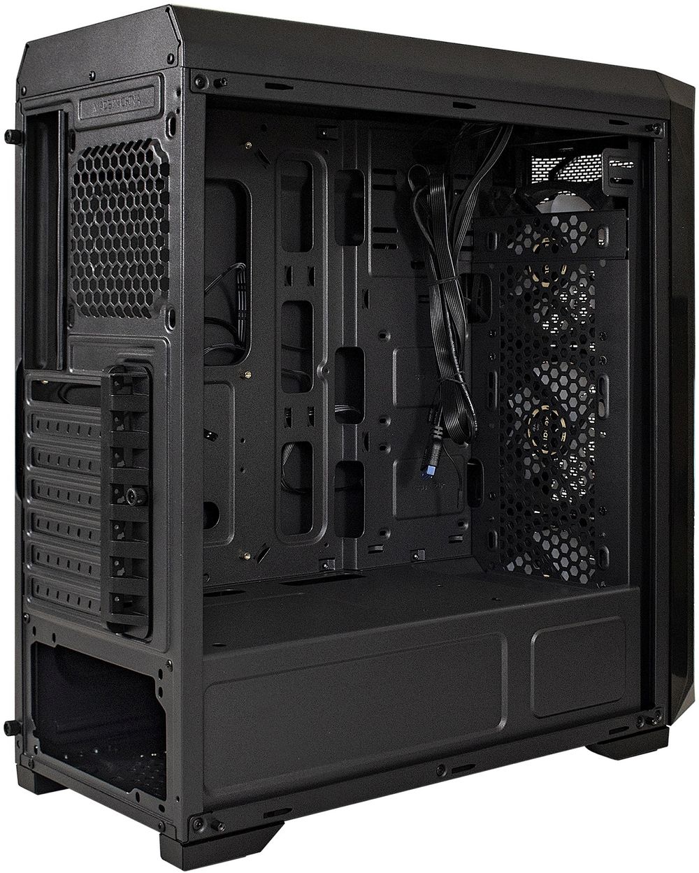 Корпус Exegate i3 Neo черный без БП ATX 3x120mm 2xUSB2.0 1xUSB3.0 audio bott PSU