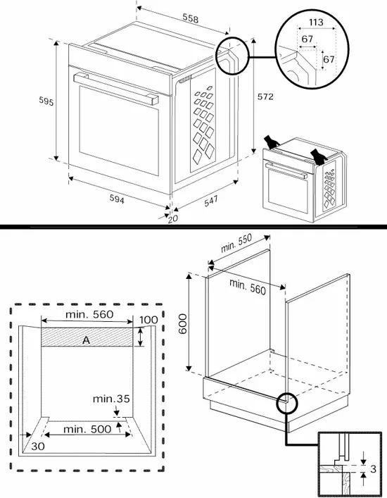 Духовой шкаф Электрический Hotpoint HFE9 1231 JSH BLG черный