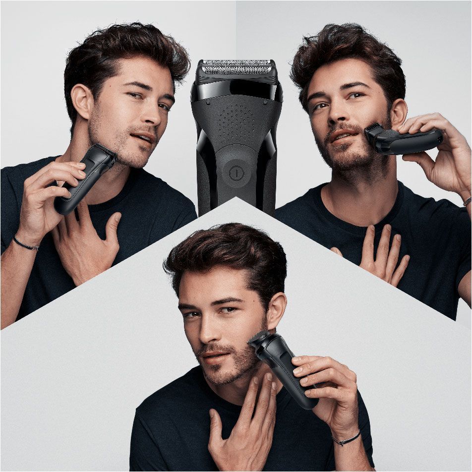 Бритва сетчатая Braun Series 3 300BT реж.эл.:2 питан.:аккум. черный