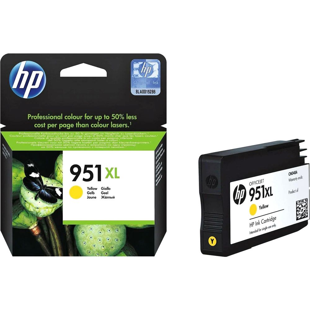 Картридж струйный HP 951XL CN048AE желтый (1500стр.) для HP OJ Pro 8100/8600