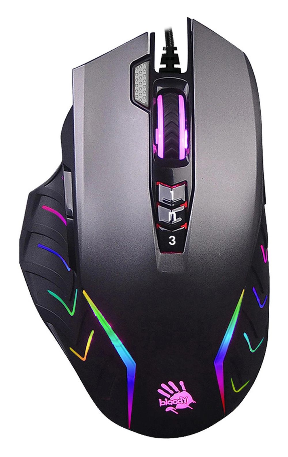Мышь A4Tech Bloody J95s серый оптическая 8000dpi USB 9but (J95S GREY)