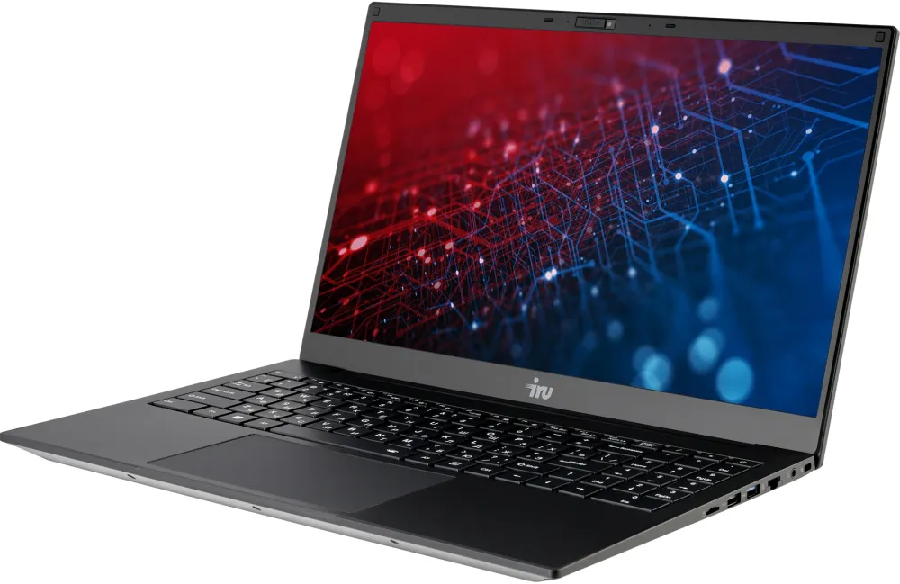 Ноутбук IRU Калибр 15TLI Core i3 1115G4 8Gb SSD256Gb Intel UHD Graphics 15.6" IPS FHD (1920x1080) FreeDOS black WiFi BT Cam 7200mAh (1871663)