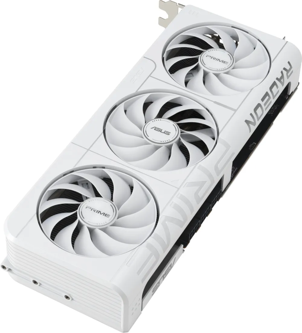 Видеокарта Asus PCI-E 5.0 PRIME-RX9070XT-O16GWHITE AMD Radeon RX 9070XT 16Gb 256bit GDDR6 2460/20000 HDMIx1 DPx3 HDCP Ret