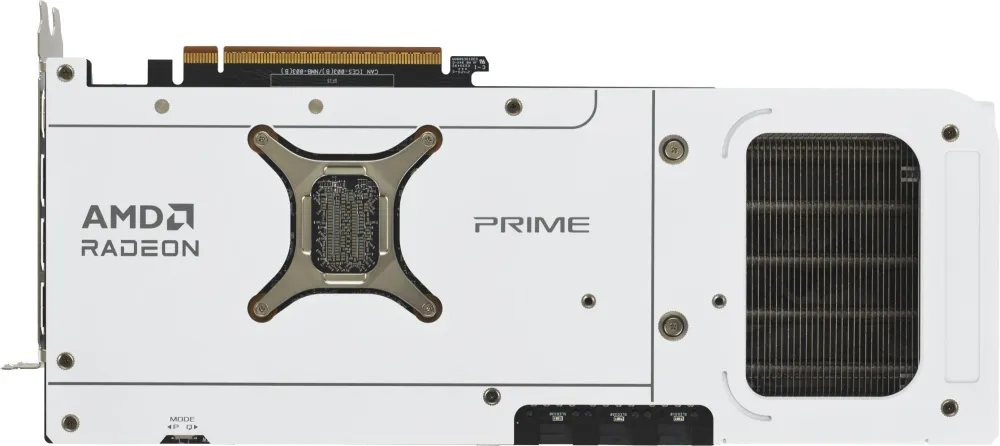 Видеокарта Asus PCI-E 5.0 PRIME-RX9070XT-O16GWHITE AMD Radeon RX 9070XT 16Gb 256bit GDDR6 2460/20000 HDMIx1 DPx3 HDCP Ret