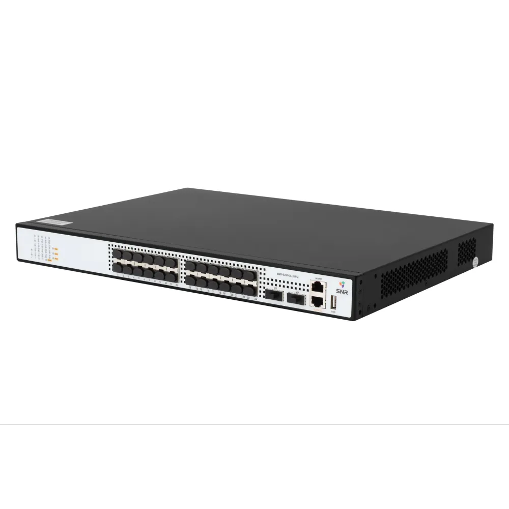 SNR SNR-S2990X-24FQ Управляемый коммутатор уровня 2+, 24 порта 1/10G SFP+, 2 порта 40G QSFP+, встроенный БП ~220V AC, RPS 36-72V DC