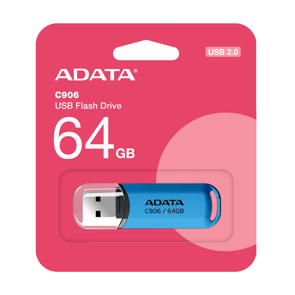 USB накопитель ADATA 64GB  C906 Flash USB 2.0,
