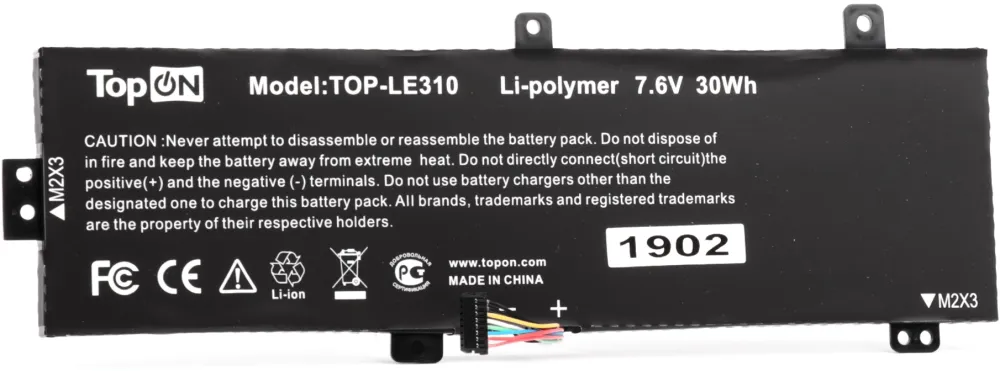 Батарея для ноутбука TopON TOP-LE310 7.6V 3950mAh Li-Pol (103527)