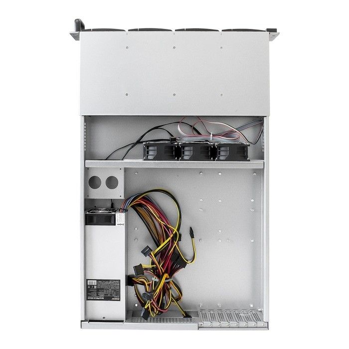 Exegate EX293408RUS Серверный корпус ExeGate Pro 2U660-HS12 <RM 19", высота 2U, глубина 660, БП 2U-1000ADS, 12xHotSwap>