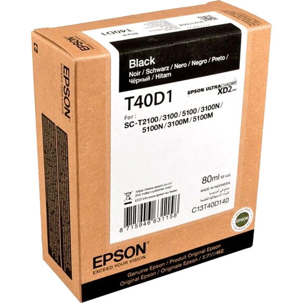 Epson C13T40D140 картридж для Epson для SC-T3100/5100 80мл, чёрный