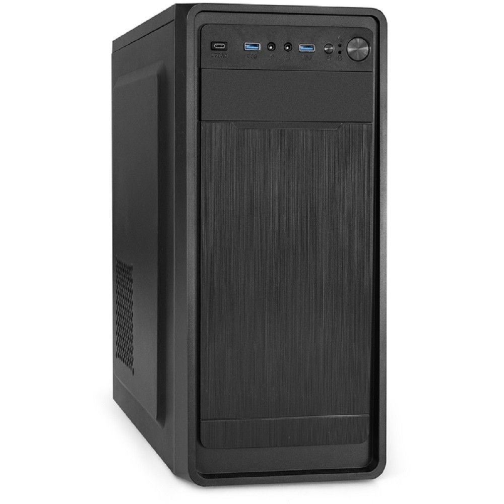 Exegate EX287375RUS Корпус Miditower ExeGate XP-332UC-XP500 (ATX, XP500 с вент. 12см, 2*USB3.0+1*TypeC, аудио, черный)