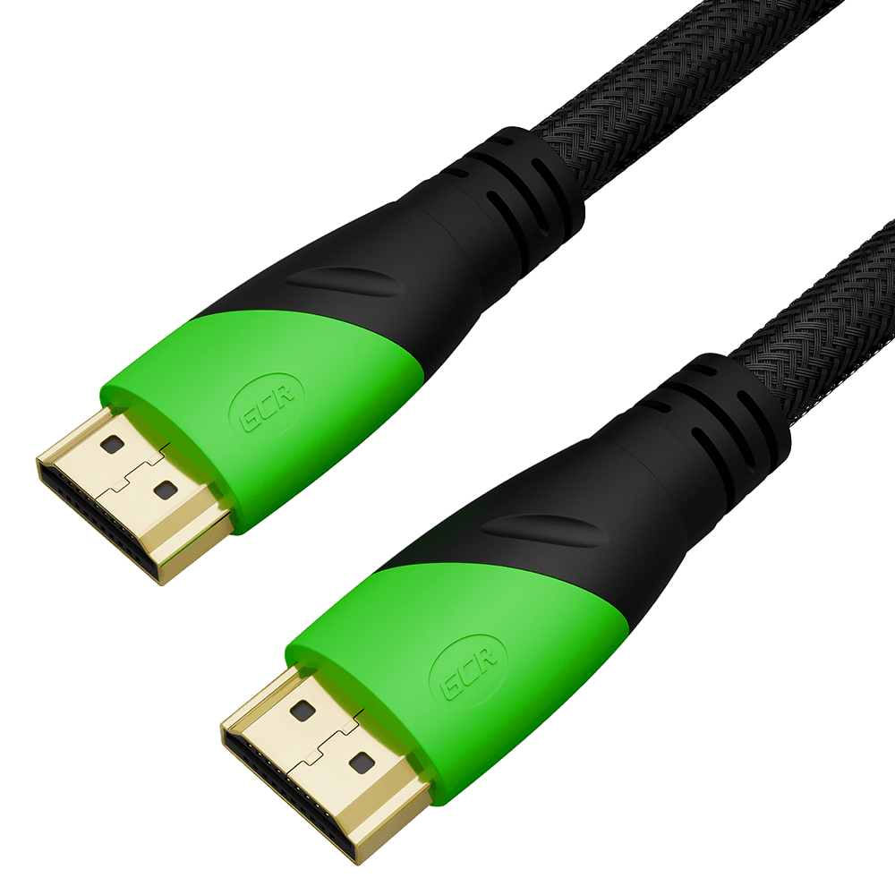 GCR PRO Кабель 10.0m HDMI 2.0, в оплетке нейлон, HDR 4:4:4, UHD, 4K 60 fps 60Hz/5K*30Hz, 3D, AUDIO, 18.0 Гбит/с, медь, 28/28 AWG, 3 X экран, черный