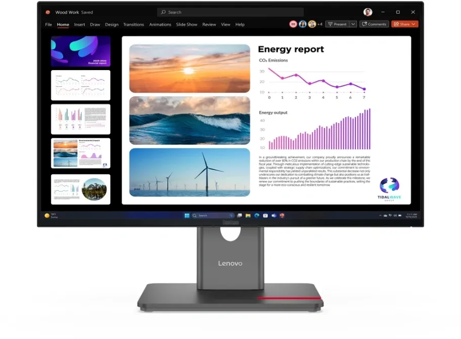 Монитор Lenovo 23.8" ThinkVision P24Q-40 черный IPS LED 4ms 16:9 HDMI матовая HAS Piv 1000:1 300cd 178гр/178гр 2560x1440 120Hz DP Quad 2K (1440p) USB 5.7кг