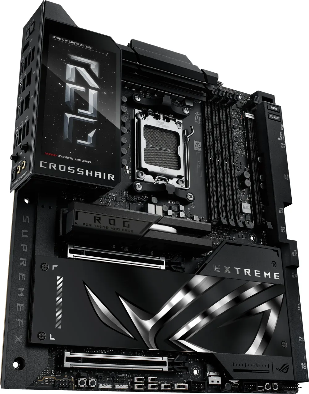 Материнская плата ASUS ROG CROSSHAIR X870E EXTREME, AM5, X870E, 4*DDR5, 4*SATA, 5*M.2, 10*USB 3.2, 2*Type-C, 2*USB4, 6*PCIx16, HDMI, E-ATX; 90MB1LB0-M0EAY0