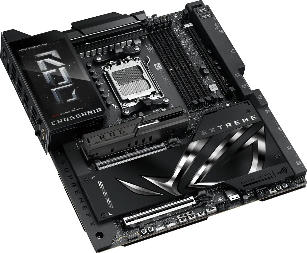 Материнская плата ASUS ROG CROSSHAIR X870E EXTREME, AM5, X870E, 4*DDR5, 4*SATA, 5*M.2, 10*USB 3.2, 2*Type-C, 2*USB4, 6*PCIx16, HDMI, E-ATX; 90MB1LB0-M0EAY0