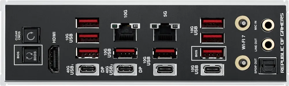 Материнская плата ASUS ROG CROSSHAIR X870E EXTREME, AM5, X870E, 4*DDR5, 4*SATA, 5*M.2, 10*USB 3.2, 2*Type-C, 2*USB4, 6*PCIx16, HDMI, E-ATX; 90MB1LB0-M0EAY0