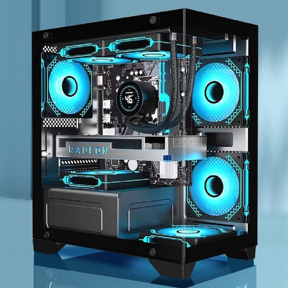 ExeGate EX299572RUS i3 SEA LE-NPX700 (mATX, БП 700NPX, 1*USB+1*USB3.0, HD аудио, черный, передняя и боковая панели - закаленное стекло)